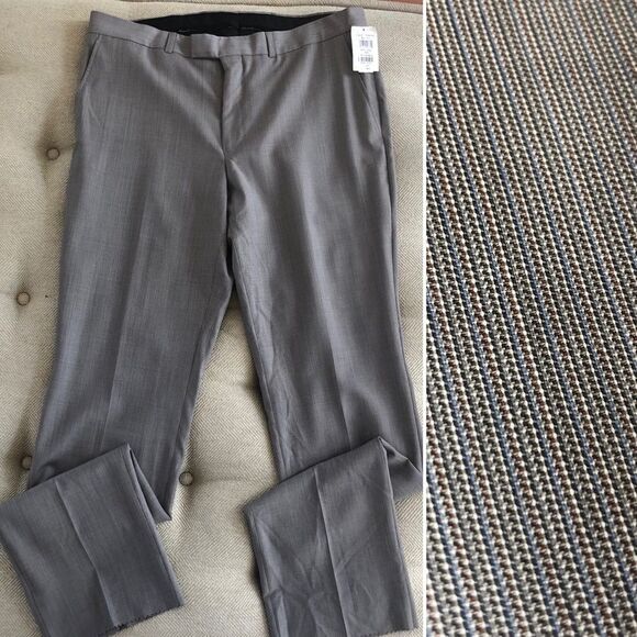 Kenneth Cole Dress Pants Lightweight Wool 37 NWOT - Picture 1 of 8
